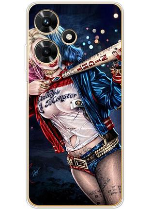 Чехол силиконовый с картинкой на infinix hot 30i (харли квинн, harley quinn)