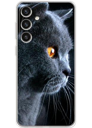 Чохол силіконовий з картинкою на samsung galaxy s24 plus (британський кіт)