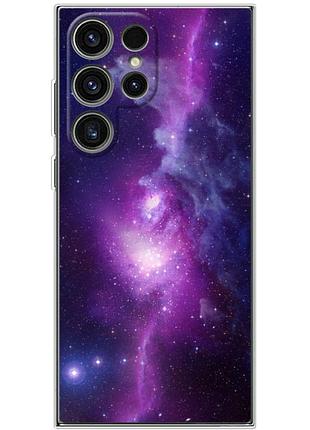 Чехол силиконовый с картинкой на samsung galaxy s24 ultra (космос)
