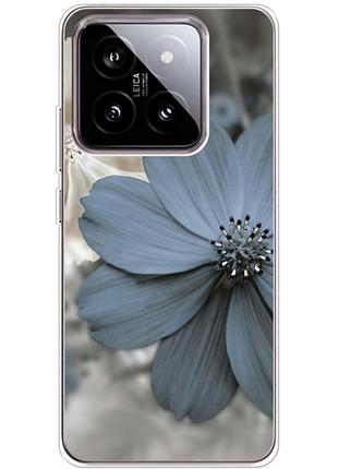 Чохол силіконовий з картинкою на xiaomi 14 (квітка гербера)