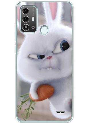Чохол силіконовий з картинкою на zte blade a53 pro (кролик сніжок)