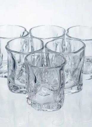 Набор стопок yiwu ice shots стеклянных 60 мл 6 шт прозрачный hp-17-66