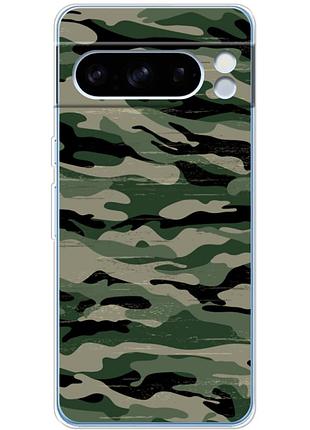 Чохол силіконовий з картинкою на google pixel 8 pro (патріотичний, камуфляж)