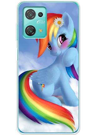 Чехол силиконовый с картинкой на blackview oscal c30 (литл пони, my little pony)