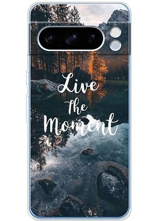 Чехол силиконовый с картинкой на google pixel 8 pro (природа, озеро в горах)
