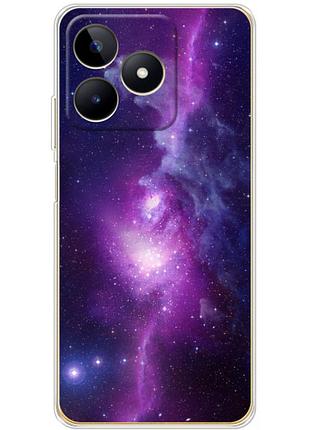 Чехол силиконовый с картинкой на realme c51 (космос)