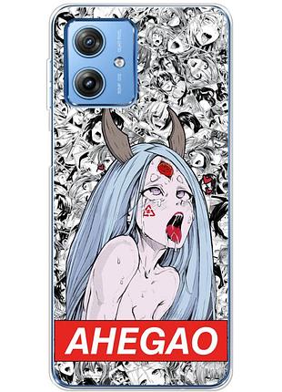 Чехол силиконовый с картинкой на motorola g54 power (аниме, anime)