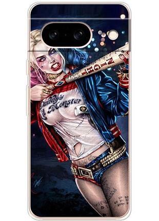 Чехол силиконовый с картинкой на google pixel 8 (харли квинн, harley quinn)