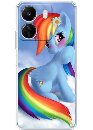 Чохол силіконовий з картинкою на xiaomi redmi 13c (літл поні, my little pony)