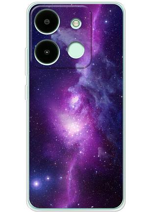 Чехол силиконовый с картинкой на infinix smart 7 hd (космос)