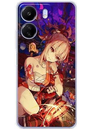 Чохол силіконовий з картинкою на xiaomi poco c65 (аніме, anime)