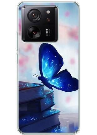 Чохол силіконовий з картинкою на xiaomi 13t pro (метелик)