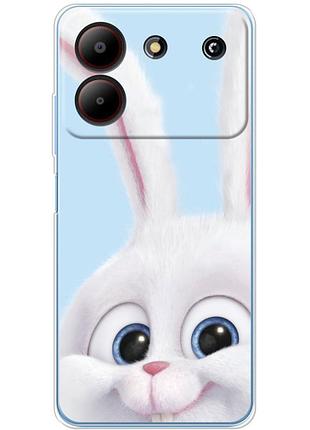 Чохол силіконовий з картинкою на zte blade a54 (кролик сніжок)