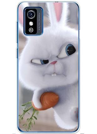 Чохол силіконовий з картинкою на zte l9 (кролик сніжок)