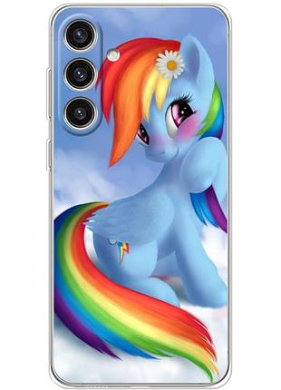Чохол силіконовий з картинкою на samsung galaxy s24 plus (літл поні, my little pony)