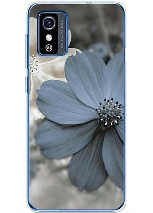 Чехол силиконовый с картинкой на zte l9 (цветок гербера)