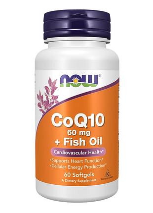Coq10 60mg + fish oil - 60 sgels