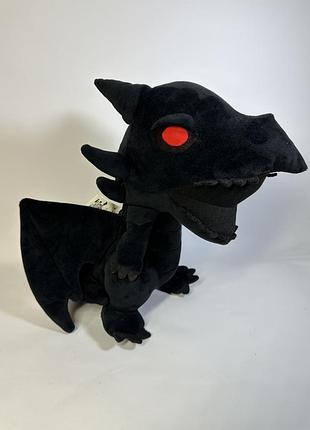 Мʼяка іграшка дракон «red-eyes black dragon» yu-gi-oh!.