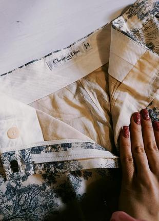 Редкие роскошные коллекционные брюки брюки женские christian dior chez moi toile de jouy (оригинал) 3