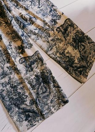 Редкие роскошные коллекционные брюки брюки женские christian dior chez moi toile de jouy (оригинал) 8