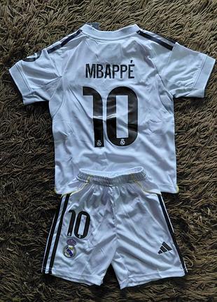 Мбаппе форма реал эостюм адидас футболка mbappe детская.