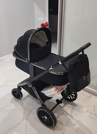 Коляска універсальна 2в1 el camino prestige me 1124-3 black