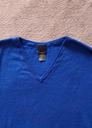Светр h&amp;m джемпер 100% вовна ультрамарин merino wool 3