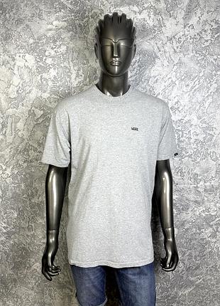 Vans classic fit футболка l размер спортивная серая