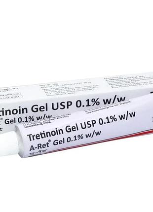 Третиноїн гель 0,1% від акне 20г | tretinoin gel usp 0.1 w/w a-ret menarini
