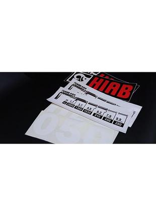 Наклейки на хиаб логлифт 050 hiab автокран кран манипулятор с табличками