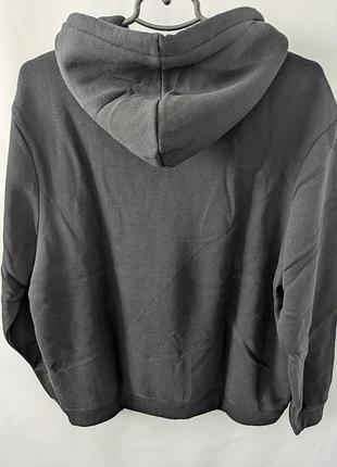 Худи мужское h&amp;m,xl,черное,флис,рисун,з,капишоном,полиэстер,рисунком,напысом,свободное,кофта,демисезон,бка,батник 2