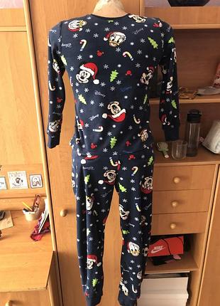 Пижама, комплект, костюм, 7-8 р 128 см, mickey, disney.