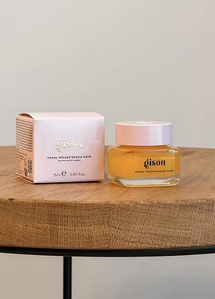 Бальзам для обличчя тіла та волосся gisou honey infused beauty balm travel 15 мл