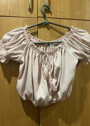Жіночий рожевий топ розмір s h&m