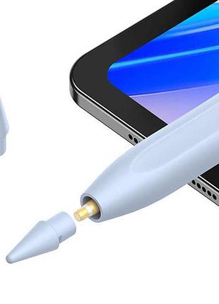 Стилус для ipad baseus smooth writing 2 series wireless charging stylus (active wireless version) blue 6