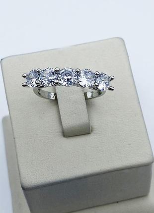 Кольцо серебряное с кубическим цирконием 18 3,24 г