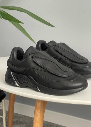 Adidas x raf simons antei black кроссовки