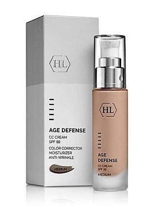 Антивіковий крем holy land age defense cc cream medium spf 50 50 мл