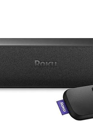 Саундбар roku со встроенной смарт приставкой - streambar 9102 - apple tv, bluetooth, wifi, youtube, netflix