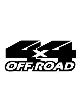 Виниловые наклейки на авто " 4х4 off road " 20х40 см 2 шт красный