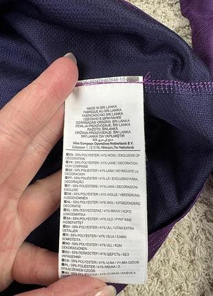 Жіноча спортивна бігова фіолетова кофта nike dri-fit компресійна термо кофта лонгслів 8
