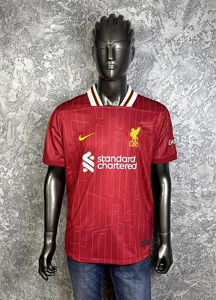 Nike dri-fit liverpool футболка xl размер футбольная красная с принтом