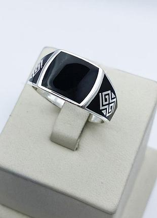 Перстень серебряный с ювелирной эмалью 22 5,93 г