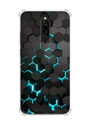 Чохол з потовщеними кутами на xiaomi redmi 8 :: соти 3d (принт 357)