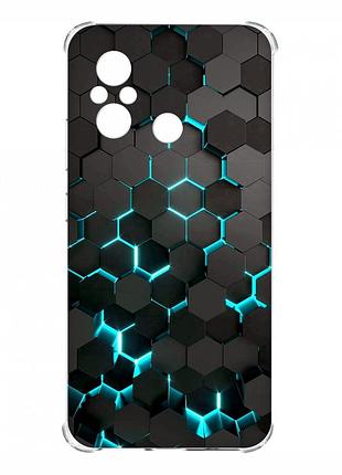Чохол з потовщеними кутами на xiaomi redmi 12c :: соти 3d (принт 357)