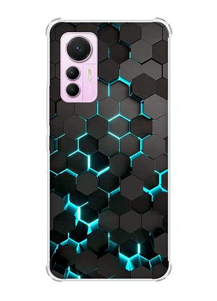 Чохол з потовщеними кутами на xiaomi 12 lite :: соти 3d (принт 357)