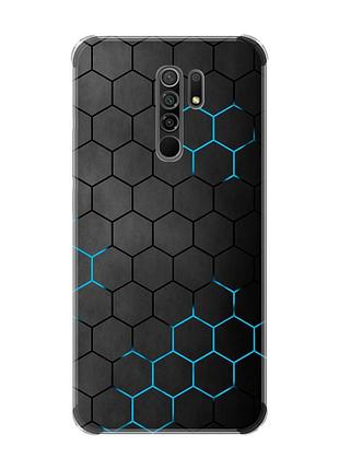 Чохол з потовщеними кутами на xiaomi redmi 9 :: фон соти (принт 359)