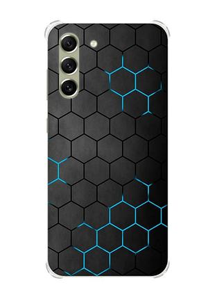 Чохол із потовщеними кутами на samsung s21 fe :: фон соти (принт 359)
