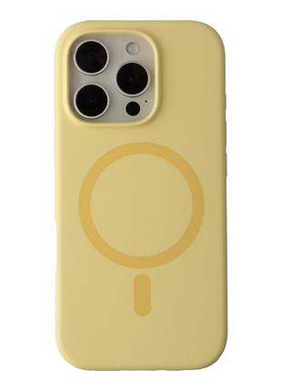 Чехол накладка glow silicone case with magsafe для apple iphone 16 pro панель-накладка для телефона магнитная
