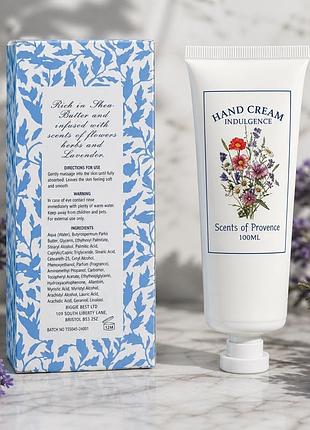 Крем для рук scents of provence 100 мл — живильний, аромат лаванди (подарунковий варіант)